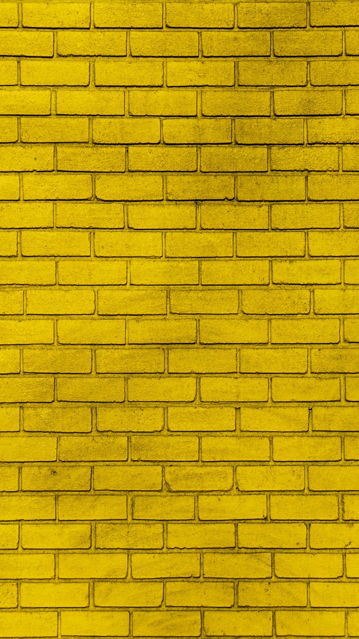 Mur de Briques Jaunes et Noires. Wallpaper in 720x1280 Resolution