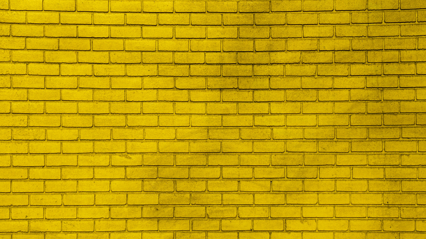 Pared de Ladrillo Amarillo y Negro. Wallpaper in 1366x768 Resolution