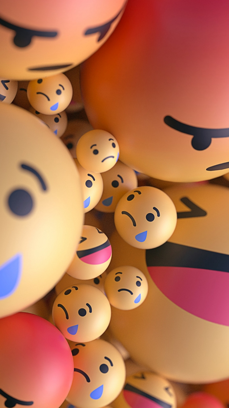 Emotions 3d, Emoticon, Emotion, Emoji, Smile. Wallpaper in 750x1334 Resolution