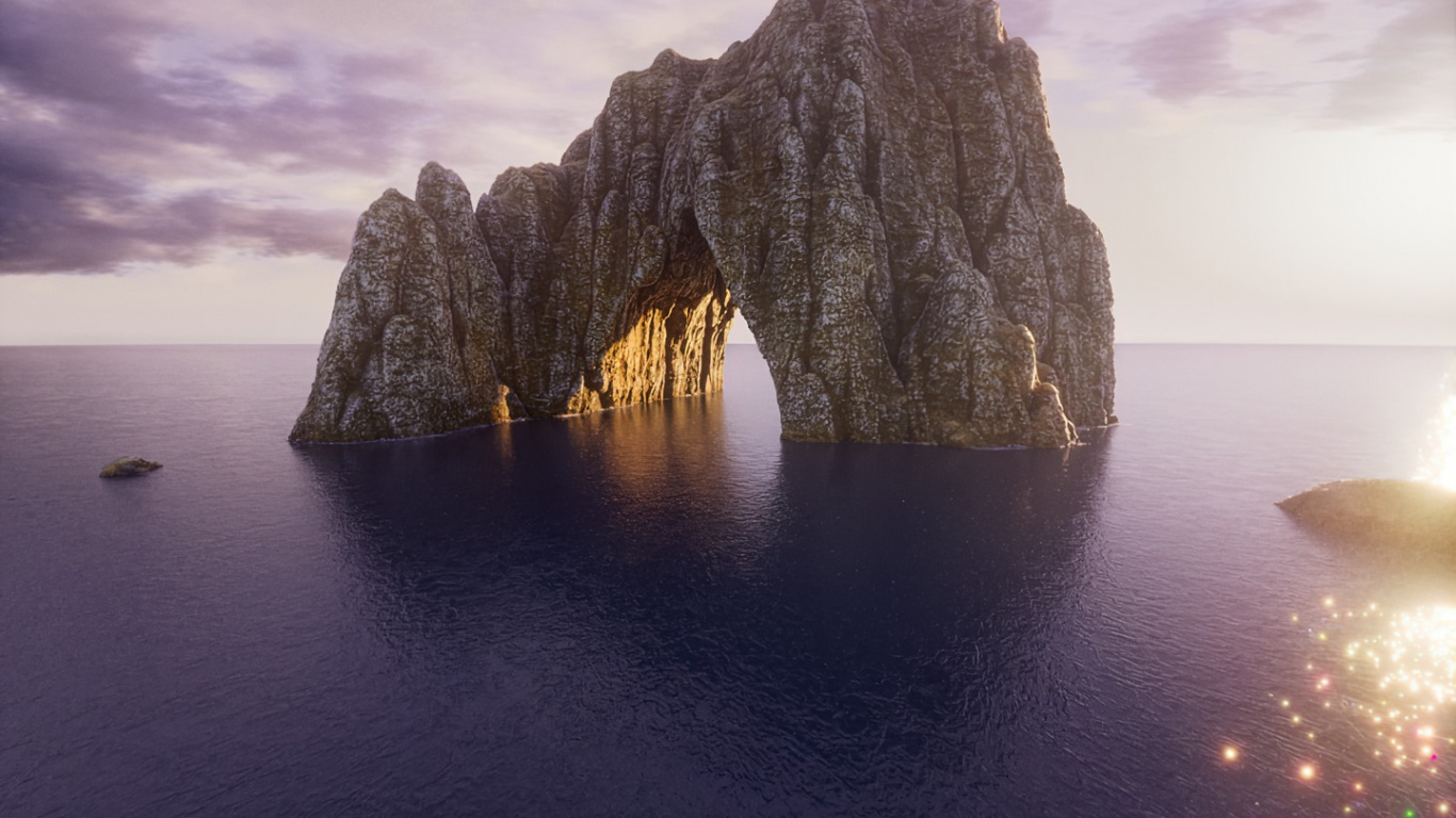 Meer, Cloud, Wasser, Atmosphäre, Naturlandschaft. Wallpaper in 1366x768 Resolution