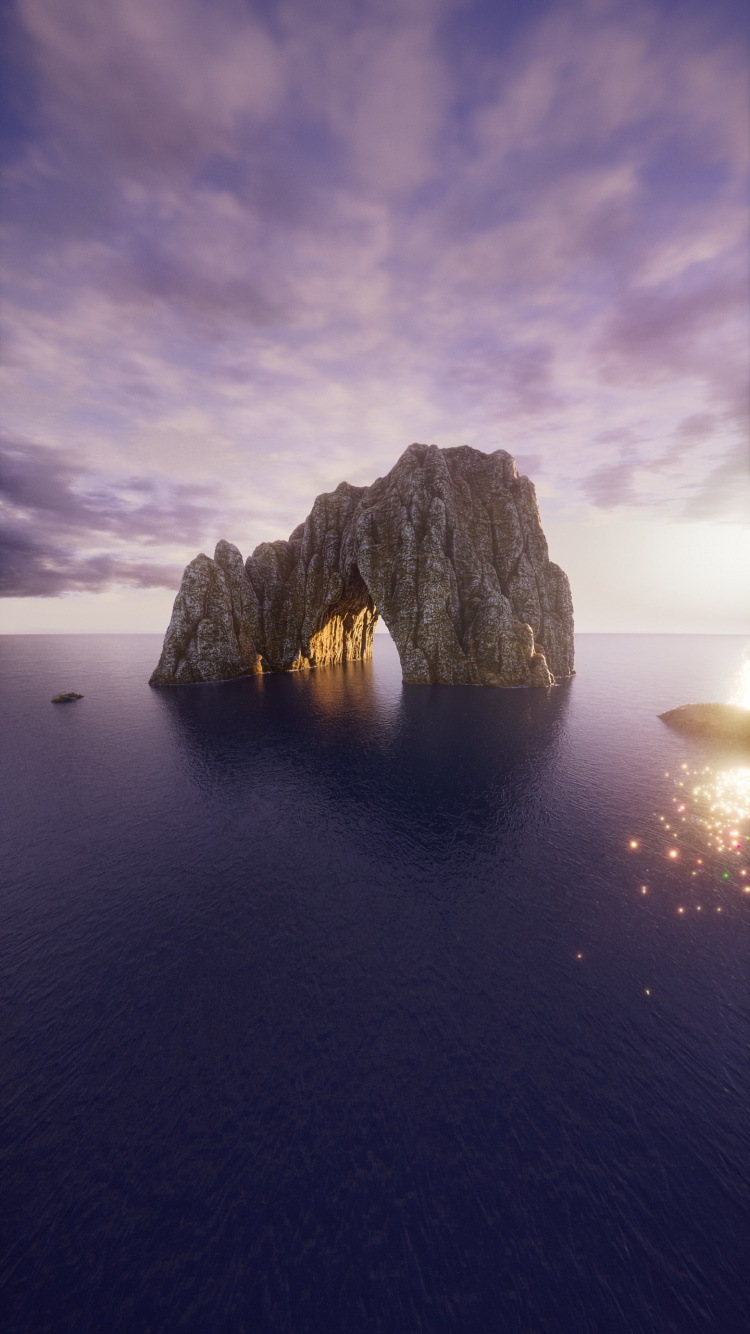 Sea, Cloud, Water, Atmosphere, Natural Landscape. Wallpaper in 750x1334 Resolution