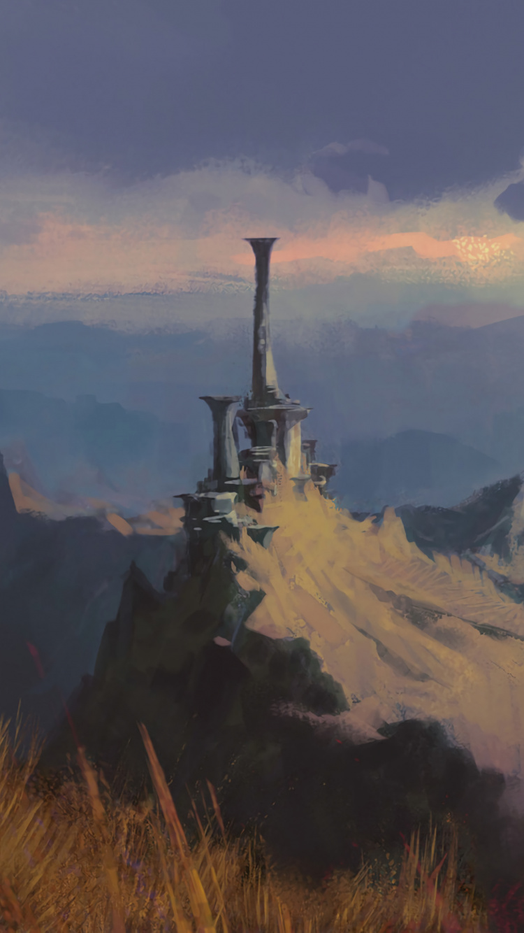 Weißer Und Schwarzer Berg Unter Weißen Wolken Tagsüber. Wallpaper in 750x1334 Resolution