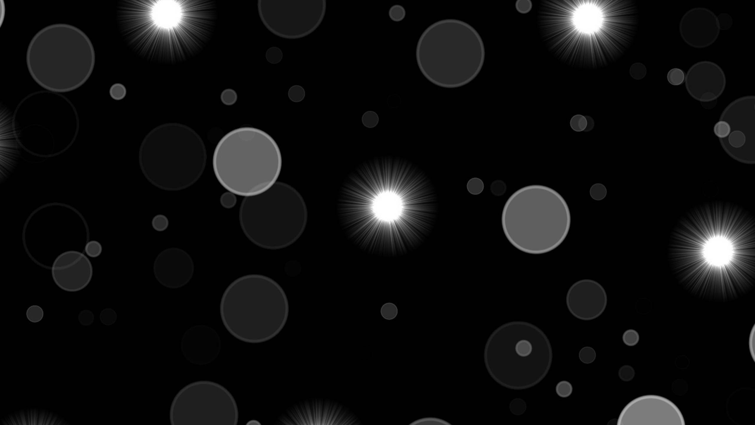 Illustration à Pois Blancs et Noirs. Wallpaper in 2560x1440 Resolution