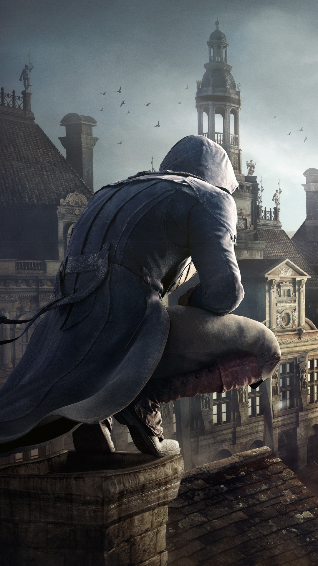 Assassins Creed Unity, Assassins Creed, Ubisoft, Arno Dorian, Obscurité. Wallpaper in 1080x1920 Resolution