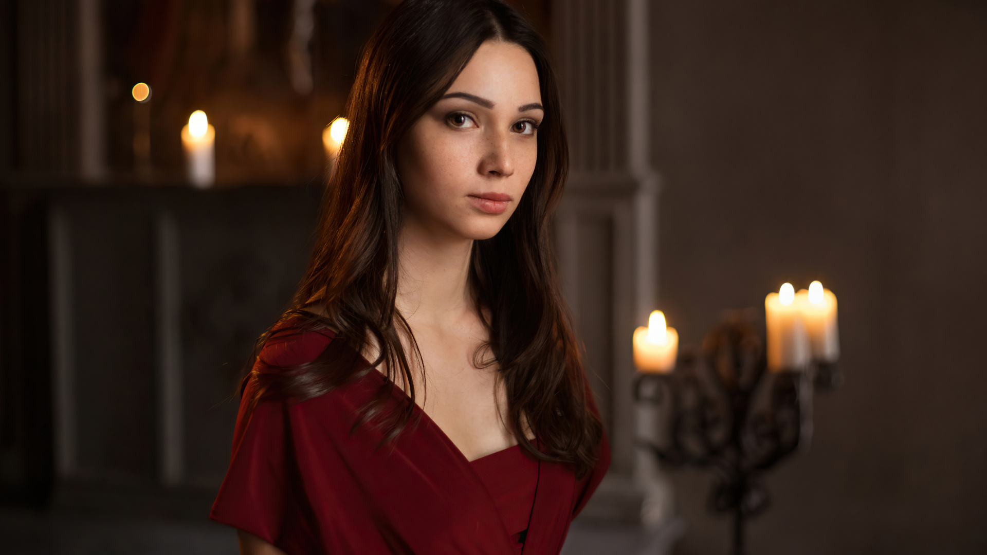 发型, 唇膏, 脖子, 套 壁纸 1920x1080 允许