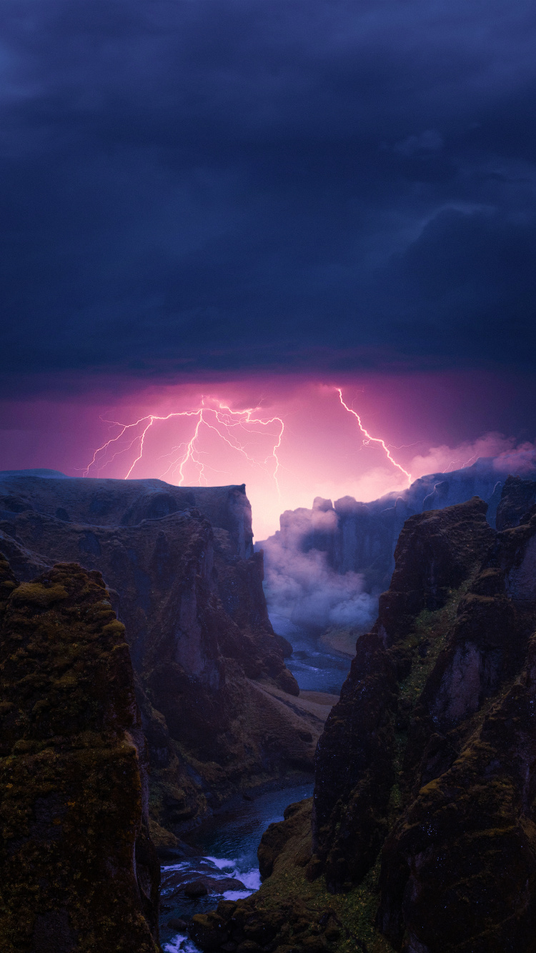 Trueno, Ambiente, Tormenta, Ecorregión, Naturaleza. Wallpaper in 750x1334 Resolution