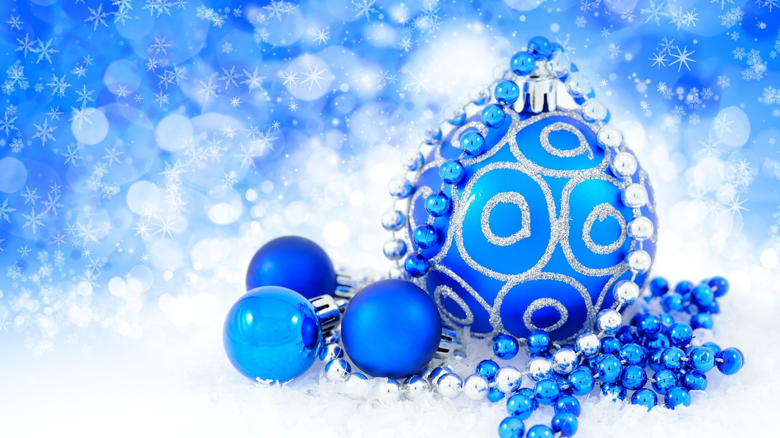 Le Jour De Noël, Ornement de Noël, Décoration de Noël, Nouvelle Année, Blue. Wallpaper in 2560x1440 Resolution