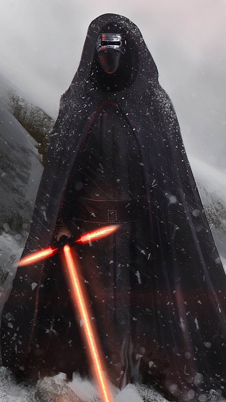 Star Wars, Jedi, Darth Vader, The Mandalorian, Einfrieren. Wallpaper in 720x1280 Resolution