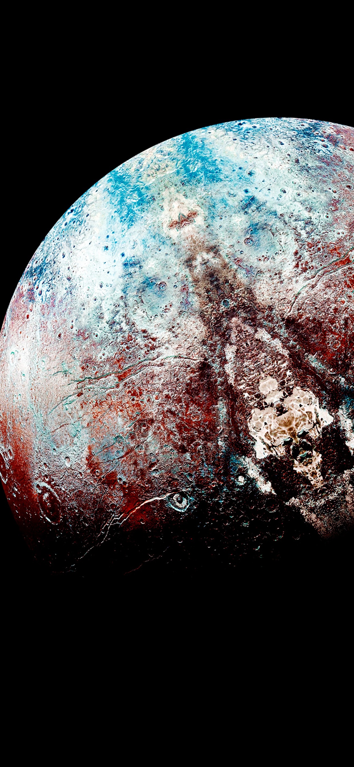 Blauer Und Brauner Planet Erde. Wallpaper in 1242x2688 Resolution