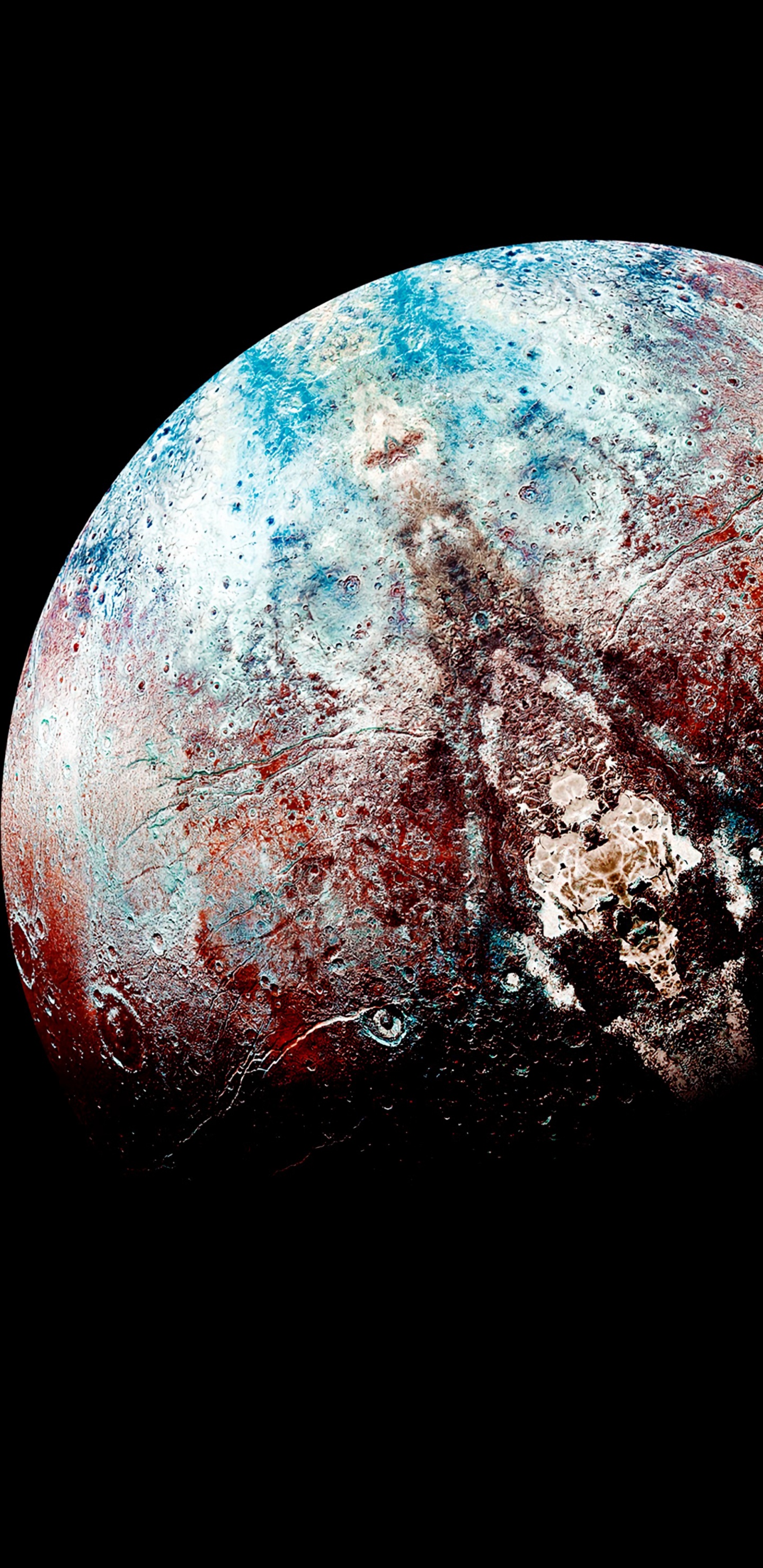 Blauer Und Brauner Planet Erde. Wallpaper in 1440x2960 Resolution