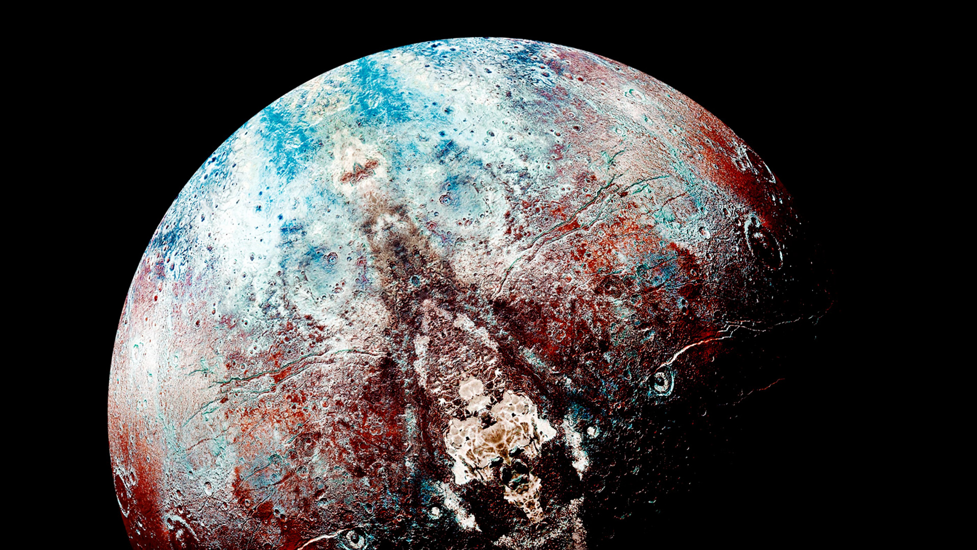 Blauer Und Brauner Planet Erde. Wallpaper in 1920x1080 Resolution