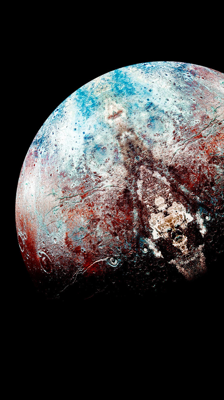 Blauer Und Brauner Planet Erde. Wallpaper in 750x1334 Resolution