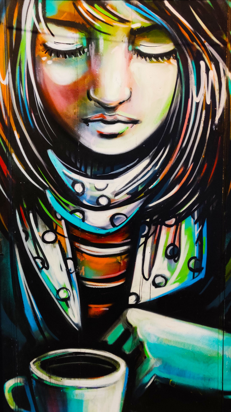 Femme Aux Cheveux Noirs et Aux Yeux Verts. Wallpaper in 750x1334 Resolution