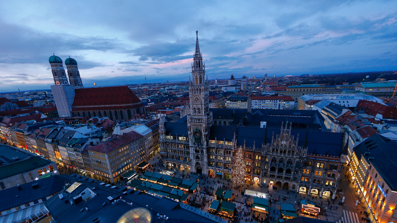 Aerial View of City Buildings During Daytime. Wallpaper in 1280x720 Resolution