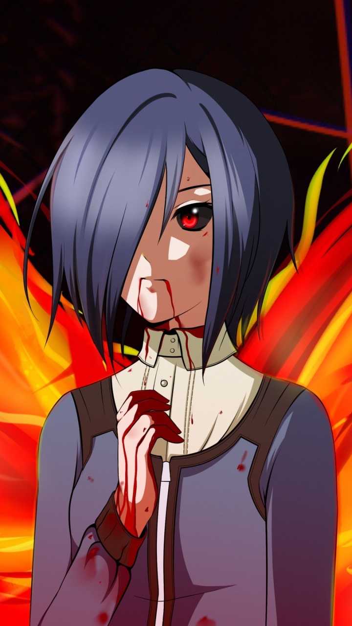 Personnage D'anime Masculin Aux Cheveux Bleus. Wallpaper in 720x1280 Resolution