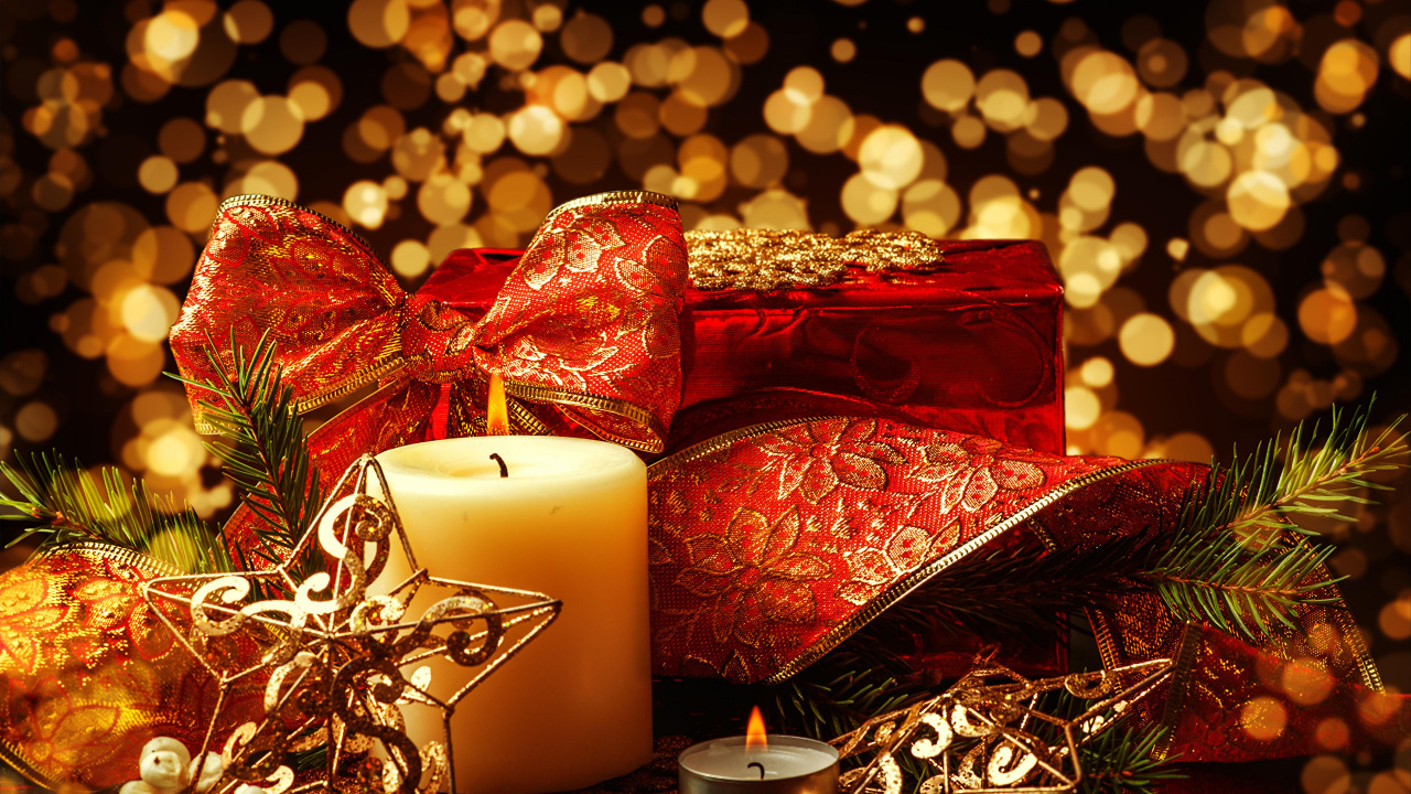 Christmas Day, Christmas Decoration, Candle, Christmas, Christmas Ornament. Wallpaper in 1280x720 Resolution
