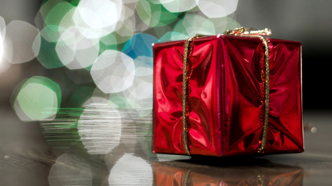 El Día De Navidad, Rojo, Sorpresa, Caja de Cartón, Navidad. Wallpaper in 1366x768 Resolution