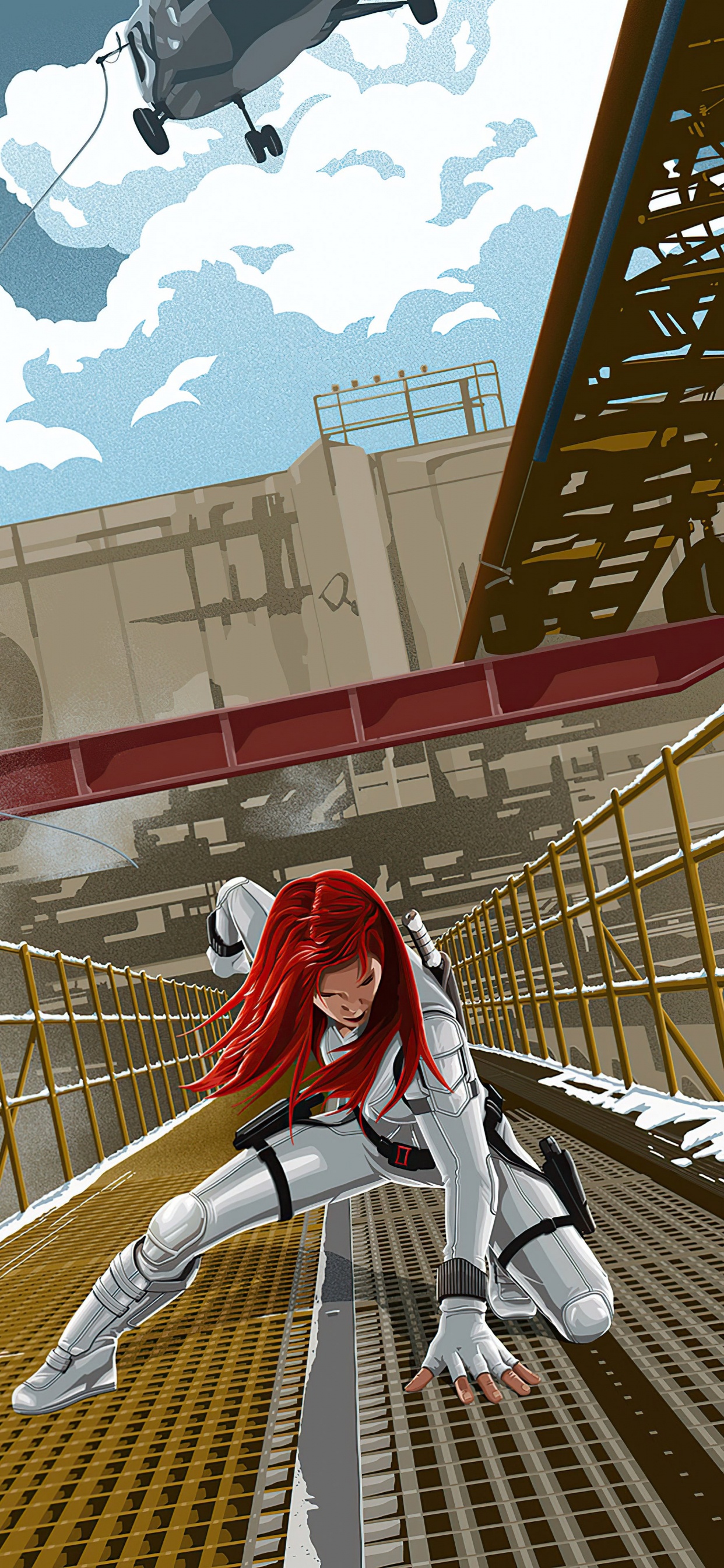 Affiche de Veuve Noire, Natasha Romanoff, Yelena Belova, Affiche, Les Studios Marvel. Wallpaper in 1242x2688 Resolution