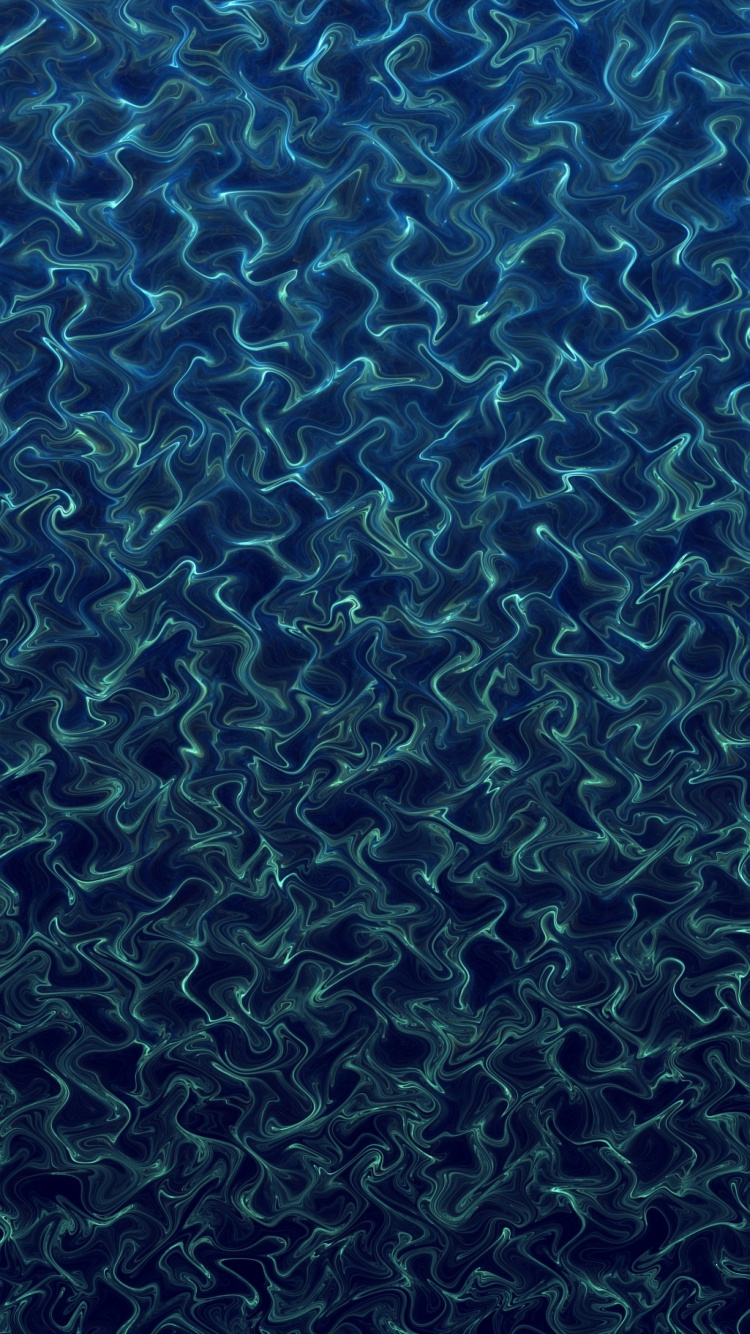 绿色的, 水下, 珊瑚, 钴蓝色的, 大海 壁纸 750x1334 允许