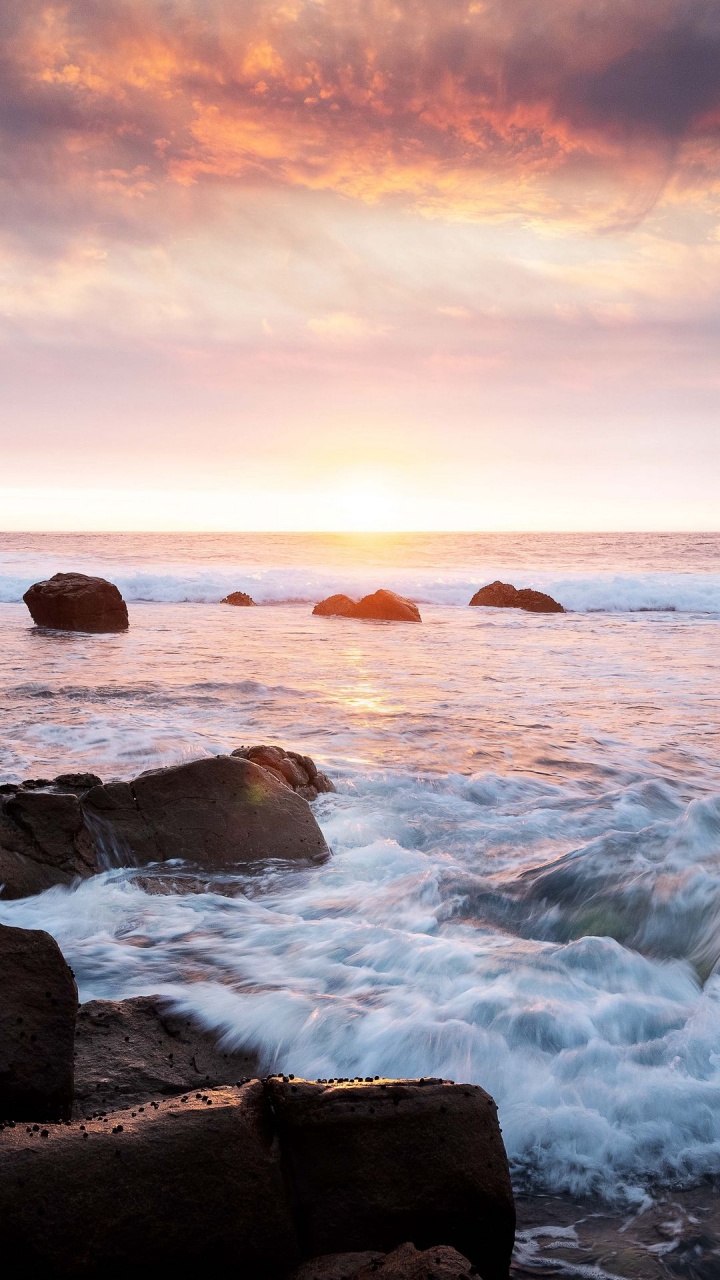 Cloud, Wasser, Atmosphäre, Afterglow, Naturlandschaft. Wallpaper in 720x1280 Resolution