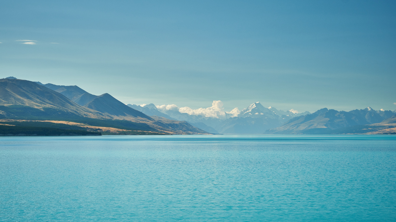 Fjord, Alpen, Gletschersee, Gletscher, Bergkette. Wallpaper in 1280x720 Resolution