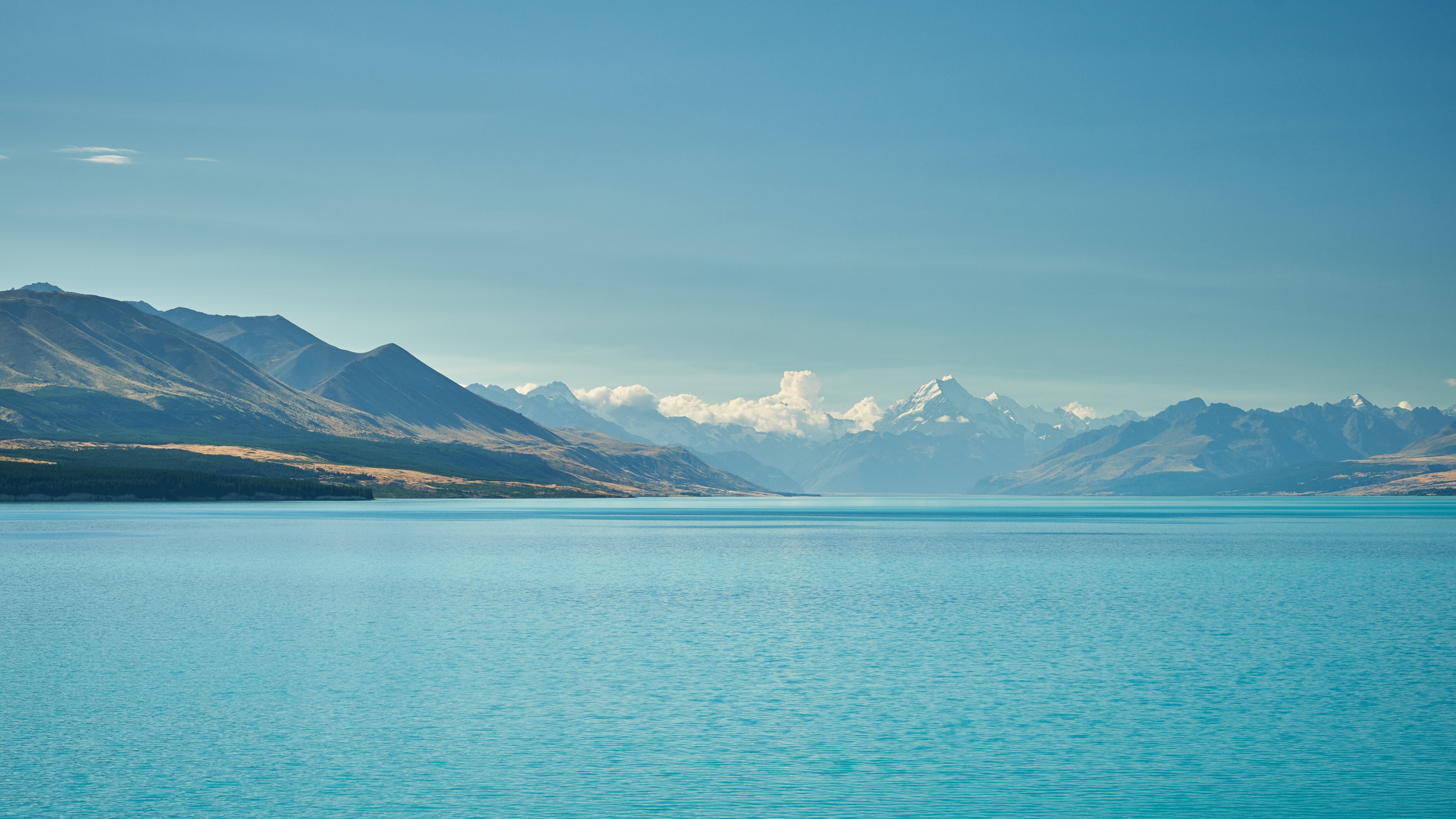 Fjord, Alpen, Gletschersee, Gletscher, Bergkette. Wallpaper in 2560x1440 Resolution