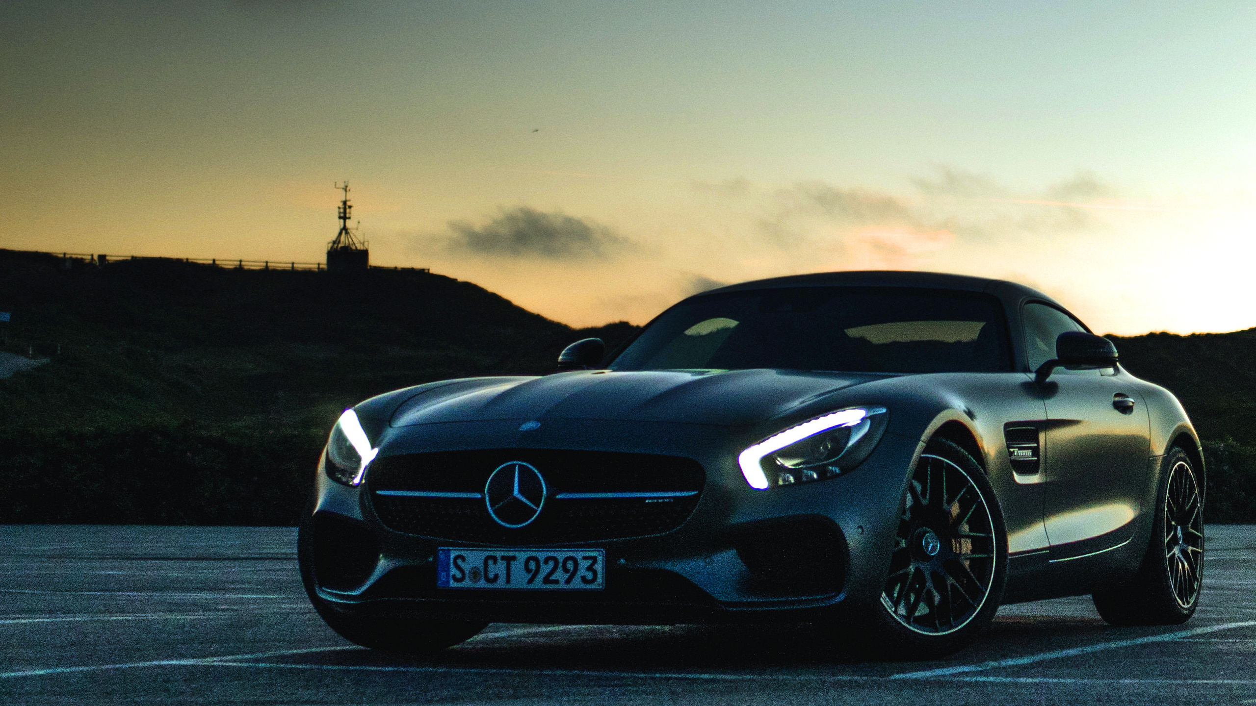 Black Bmw Coupe on Road During Sunset. Wallpaper in 2560x1440 Resolution