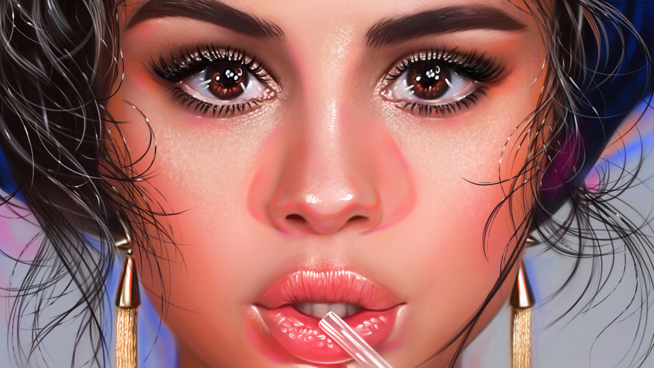 Fan Art Selena Gomez, Selena Gomez, L'art Numérique, Art, Fan Art. Wallpaper in 1280x720 Resolution