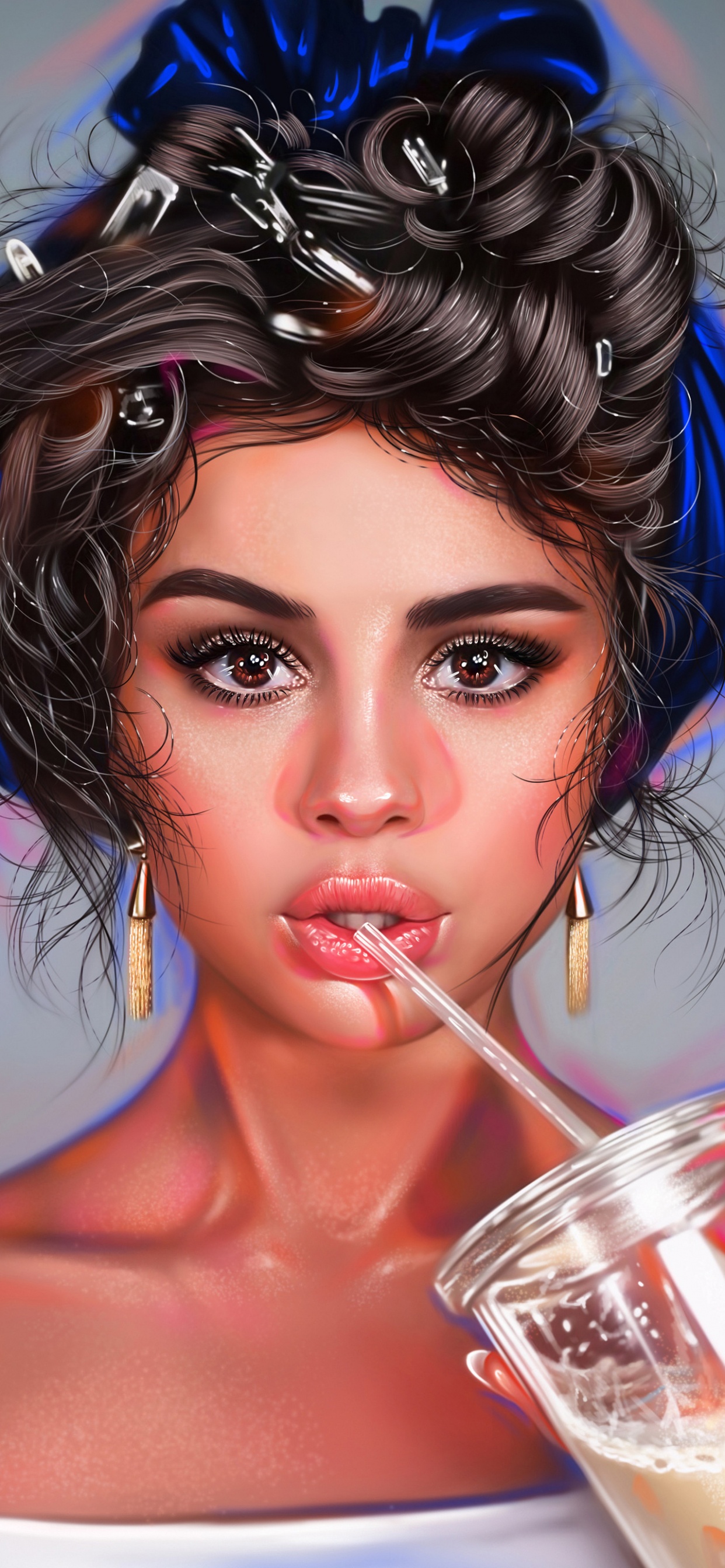 Fan-Kunst Selena Gomez, Selena Gomez, Digitale Kunst, Kunst, Fan-Kunst. Wallpaper in 1242x2688 Resolution