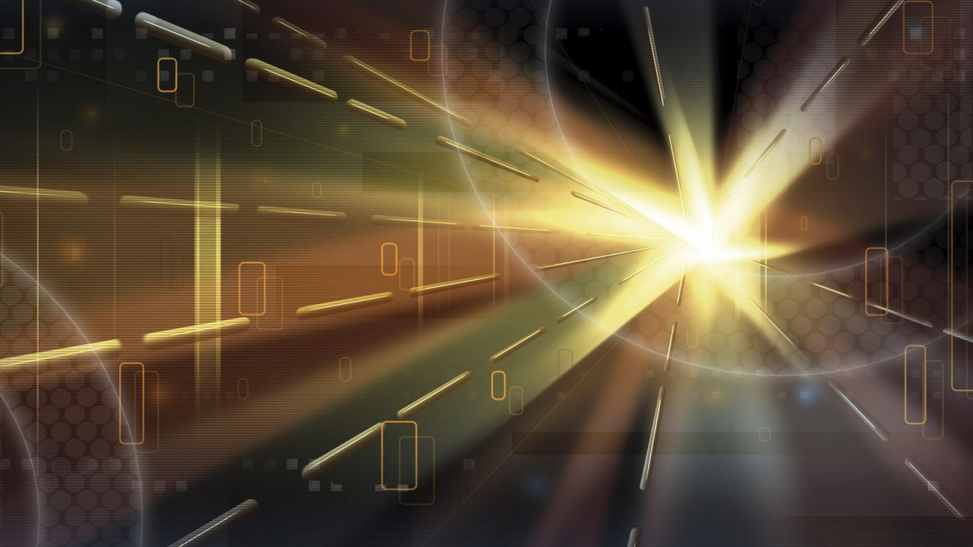 Blue and White Light Illustration. Wallpaper in 1366x768 Resolution