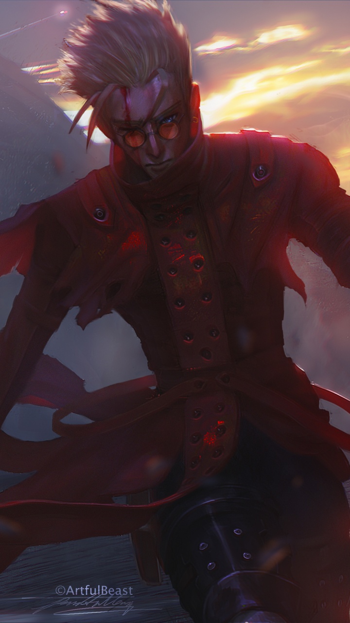 Braunhaariger Männlicher Anime-Charakter. Wallpaper in 720x1280 Resolution