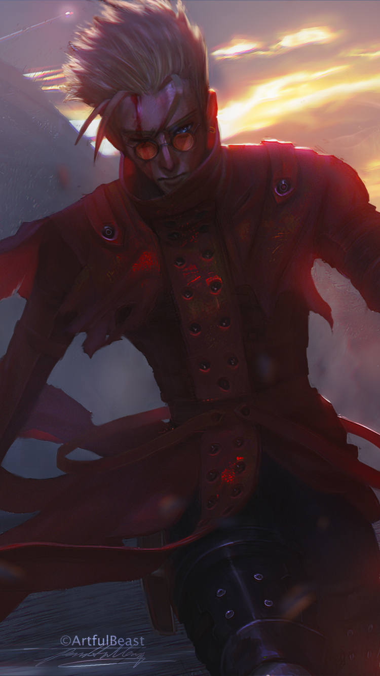 Braunhaariger Männlicher Anime-Charakter. Wallpaper in 750x1334 Resolution