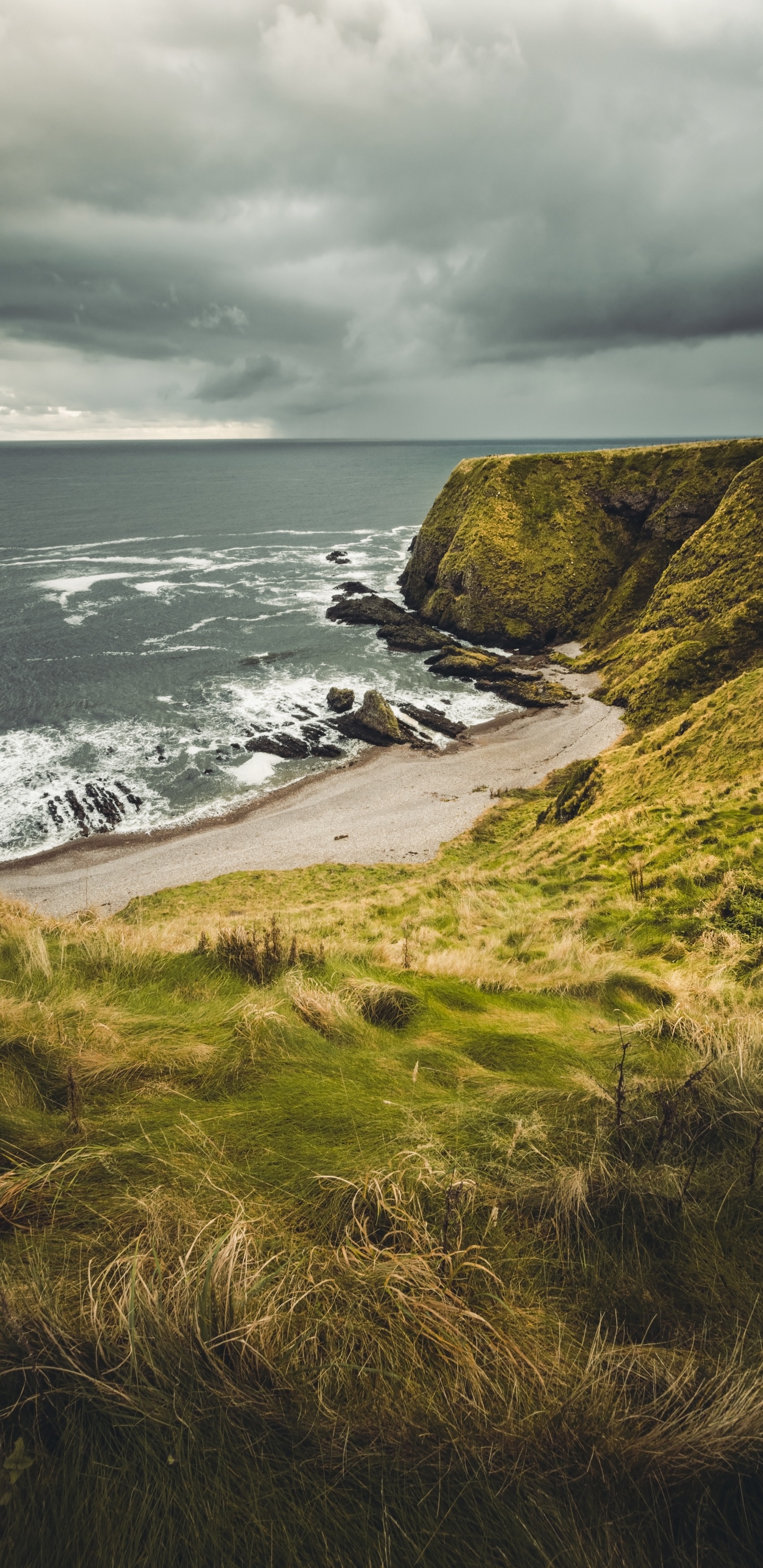 Coast, Cape, Headland, Sea, Shore. Wallpaper in 1440x2960 Resolution