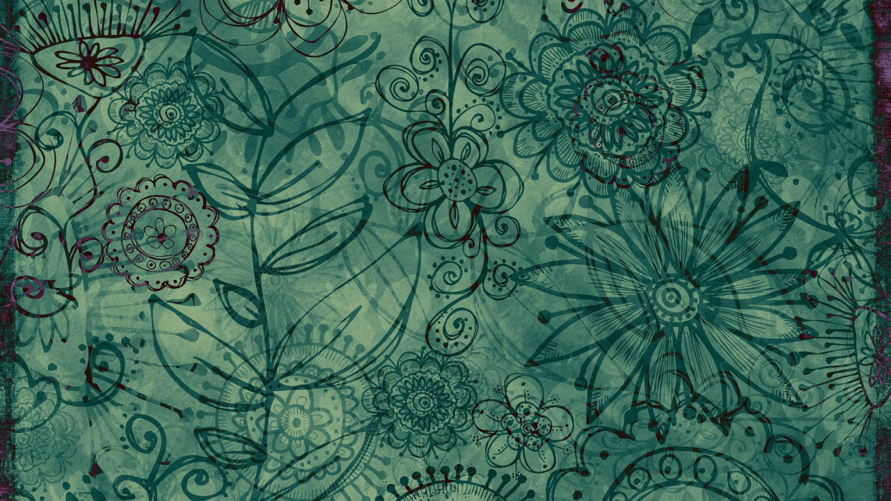 Textil Floral Verde y Blanco. Wallpaper in 1280x720 Resolution