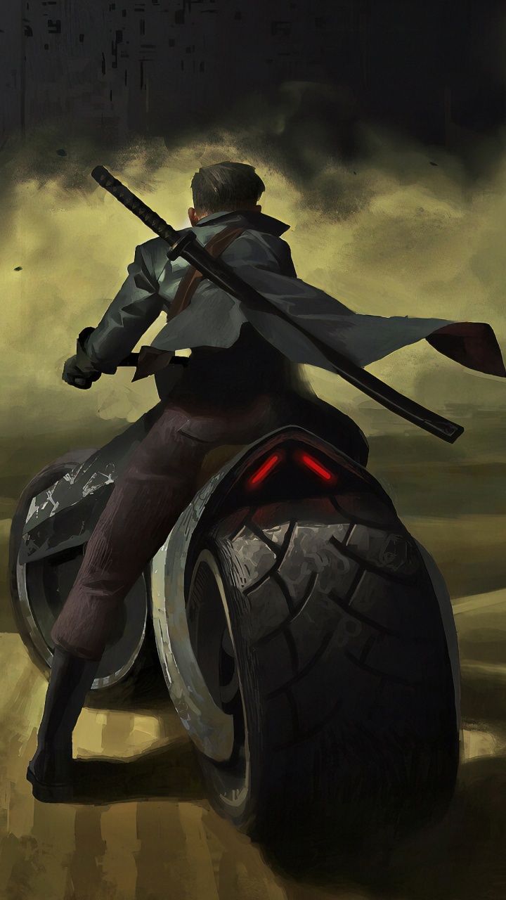 Artist, Motorcycle, Art, Automotive Tire, Tire. Wallpaper in 720x1280 Resolution