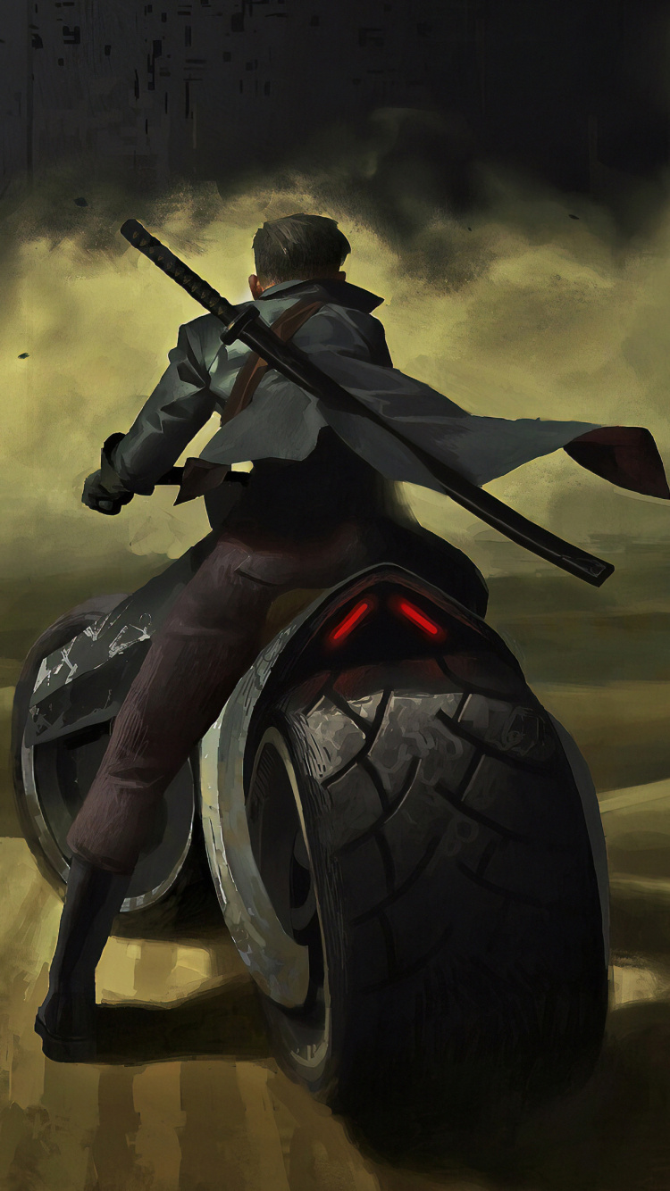 Artist, Motorcycle, Art, Automotive Tire, Tire. Wallpaper in 750x1334 Resolution