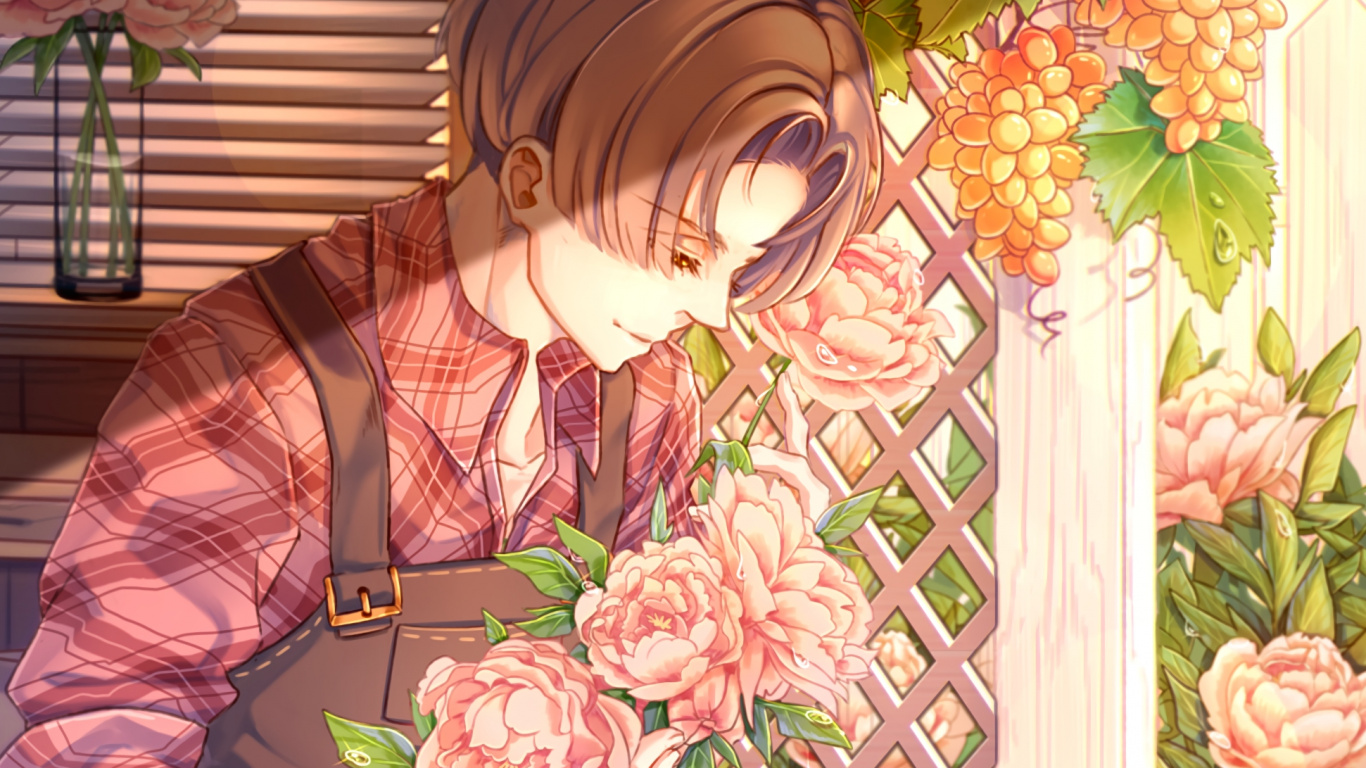 Frau im Rosa Langarmhemd Sitzt Auf Weißer Bank. Wallpaper in 1366x768 Resolution