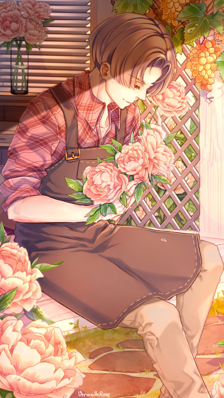 Woman in Pink Long Sleeve Shirt Sitting on White Bench. Wallpaper in 750x1334 Resolution