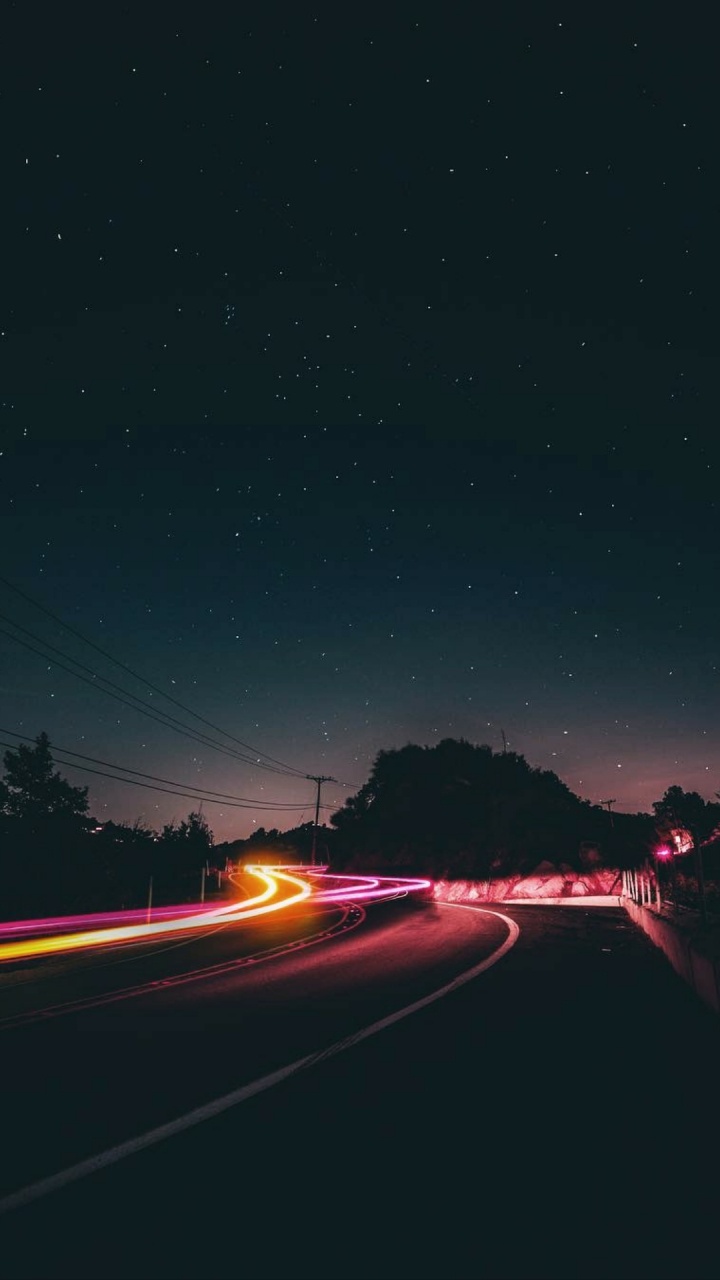 101, Atmosphäre, Automotive Lighting, Natur, Fahrbahn. Wallpaper in 720x1280 Resolution