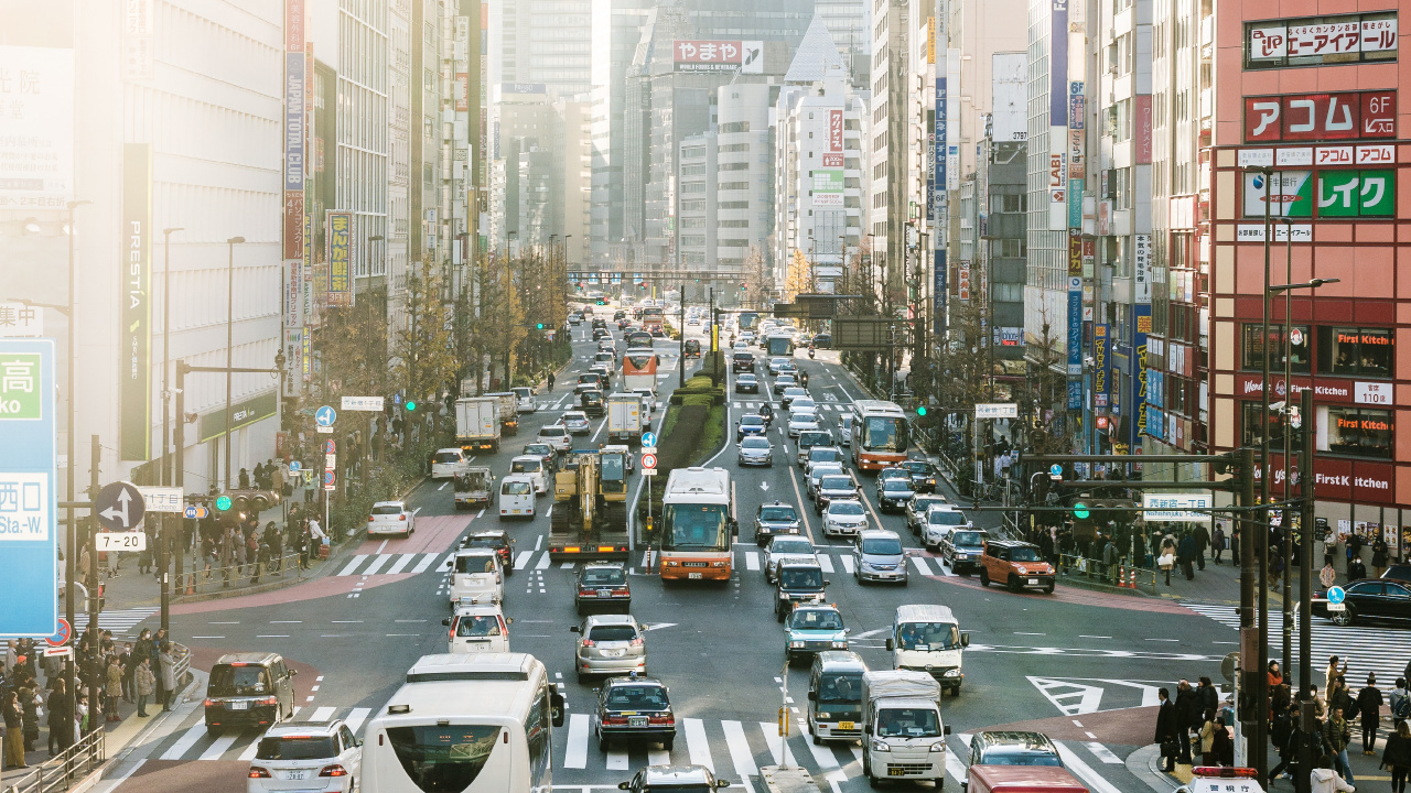 Cars on Road in City During Daytime. Wallpaper in 1280x720 Resolution