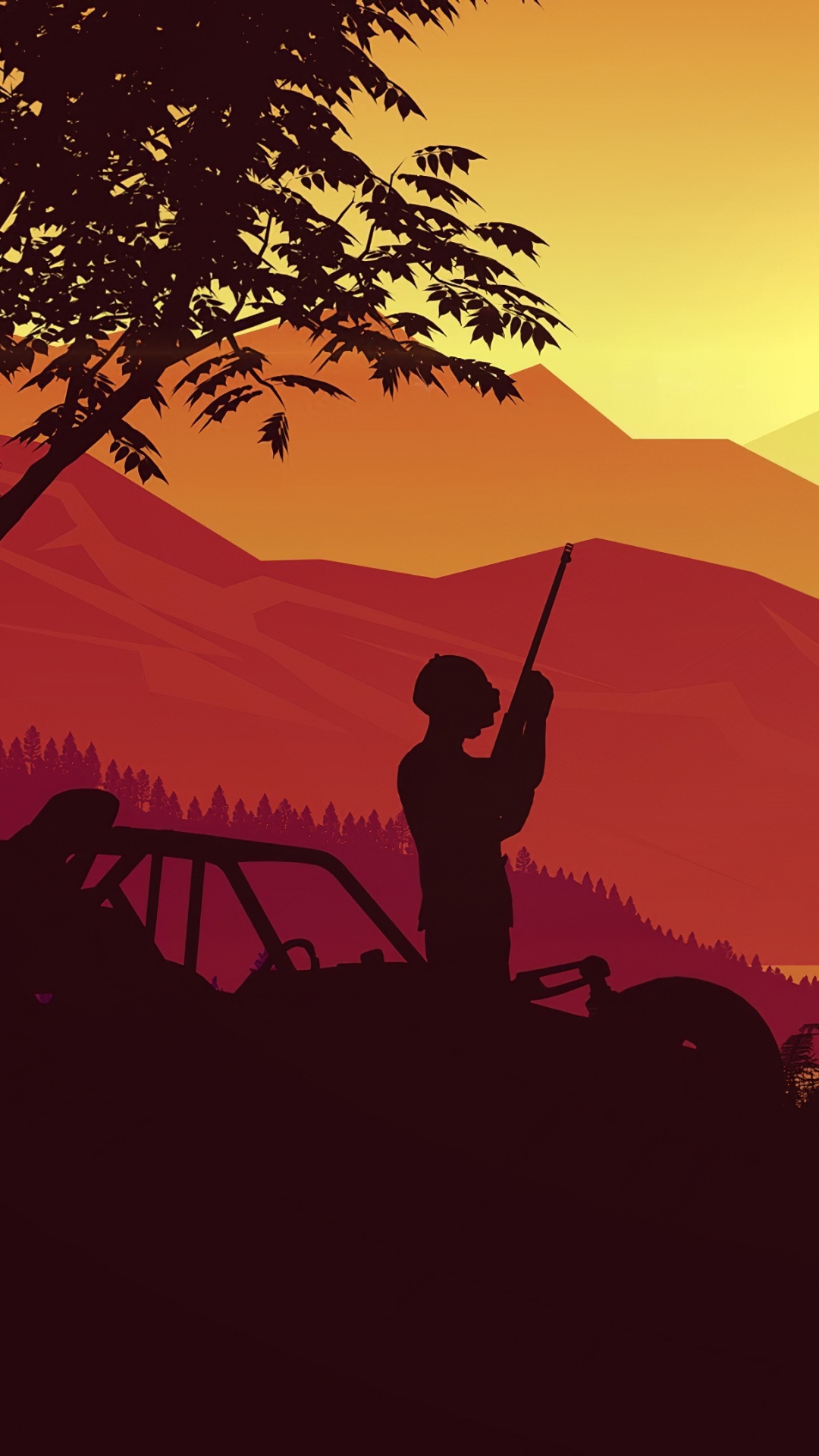 Naturlandschaft, Sonnenaufgang, Sonnenuntergang, Orange, Morgen. Wallpaper in 1080x1920 Resolution