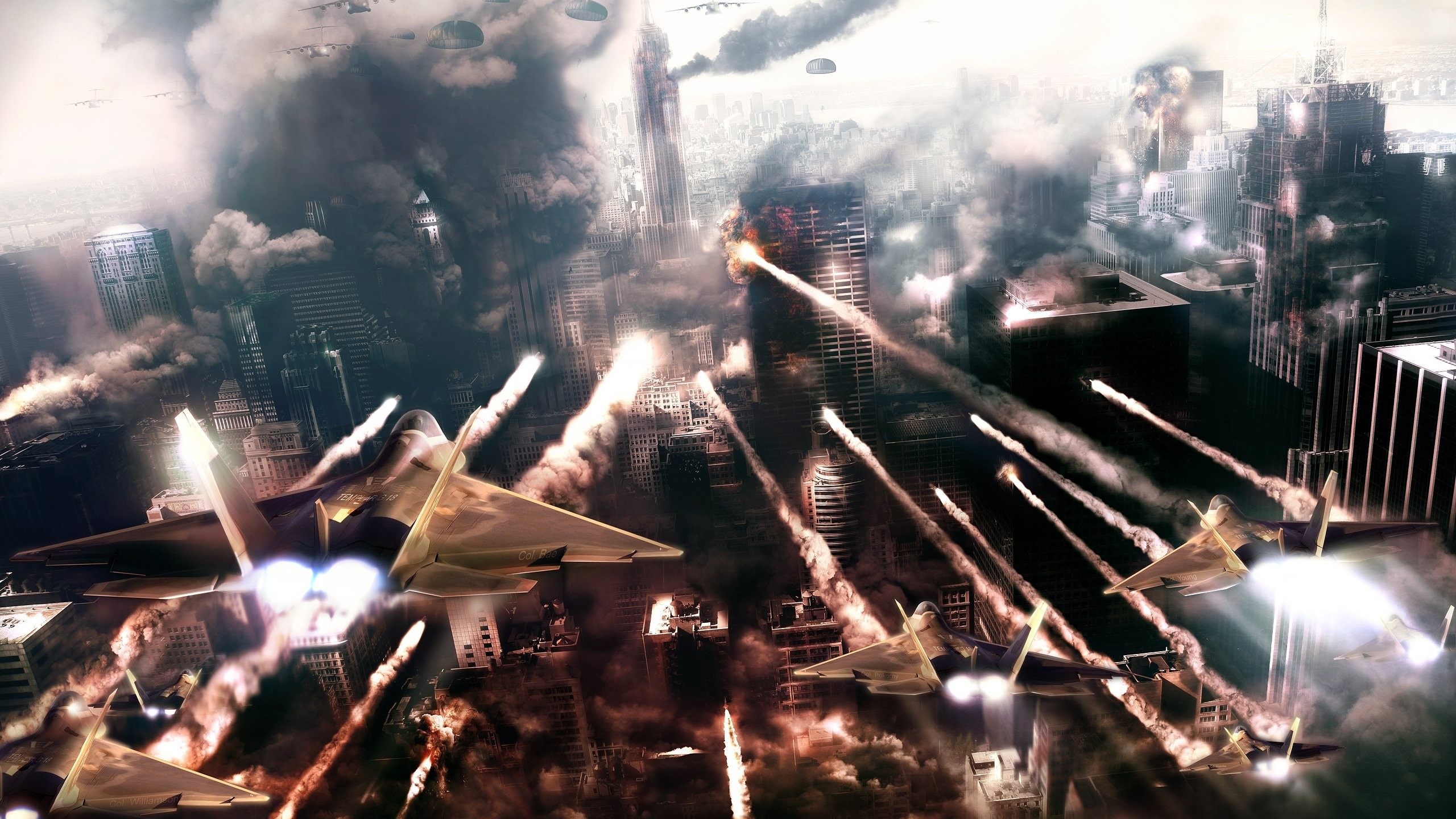 Prototype 2, Prototype, Crowd, Playstation 3, City. Wallpaper in 2560x1440 Resolution