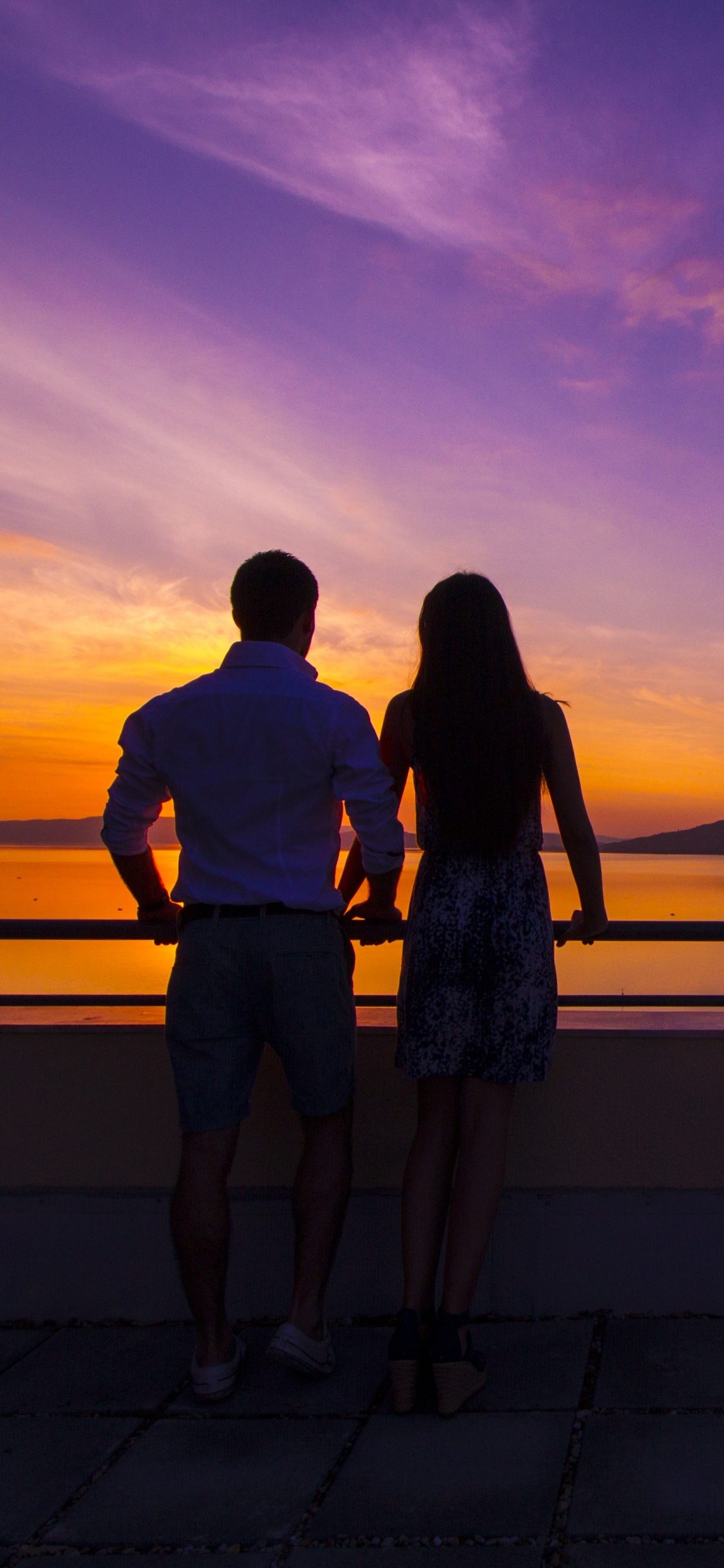 Puesta, Afterglow, Atardecer, Noche, Mañana. Wallpaper in 1125x2436 Resolution