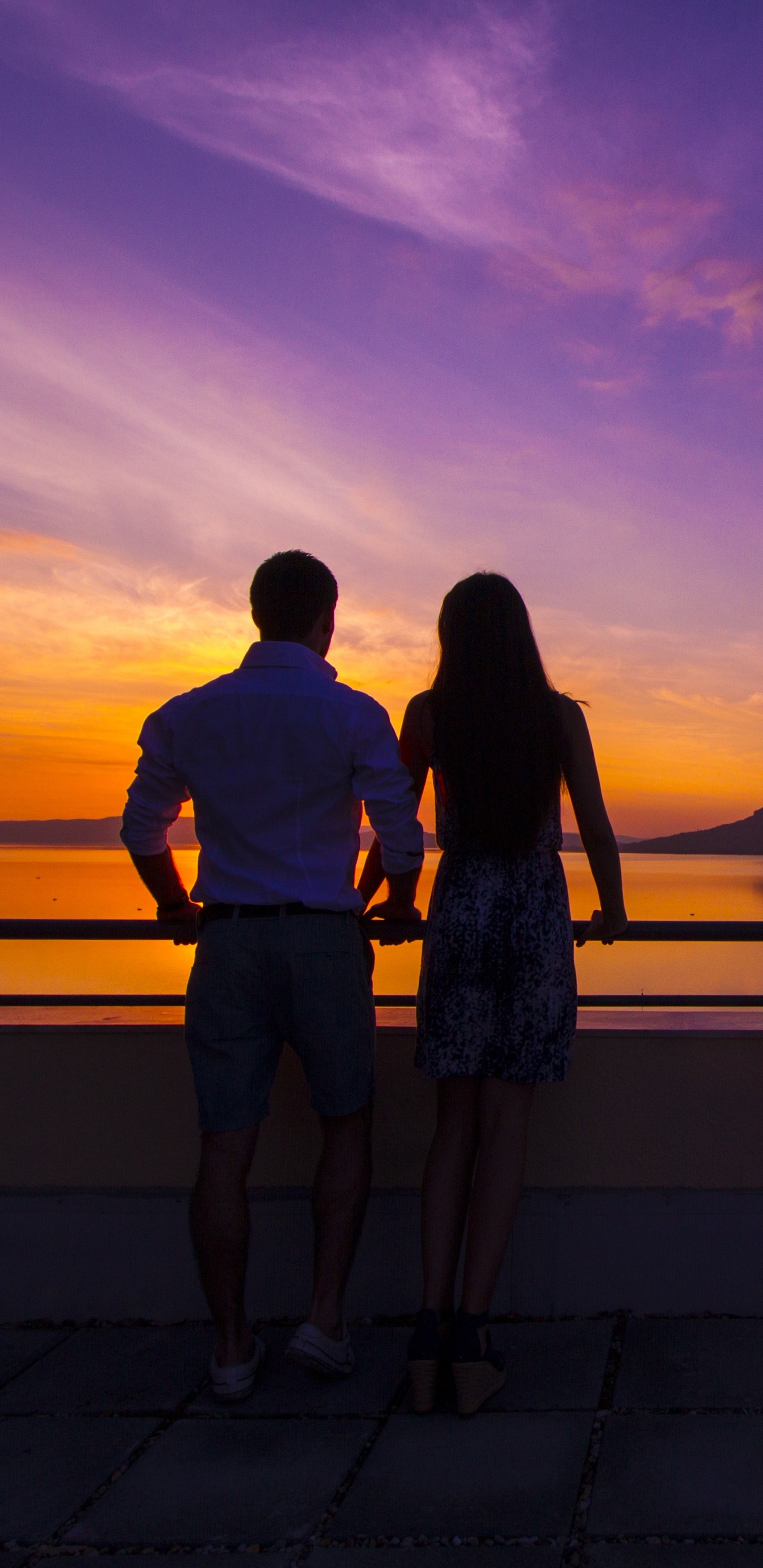 Puesta, Afterglow, Atardecer, Noche, Mañana. Wallpaper in 1440x2960 Resolution