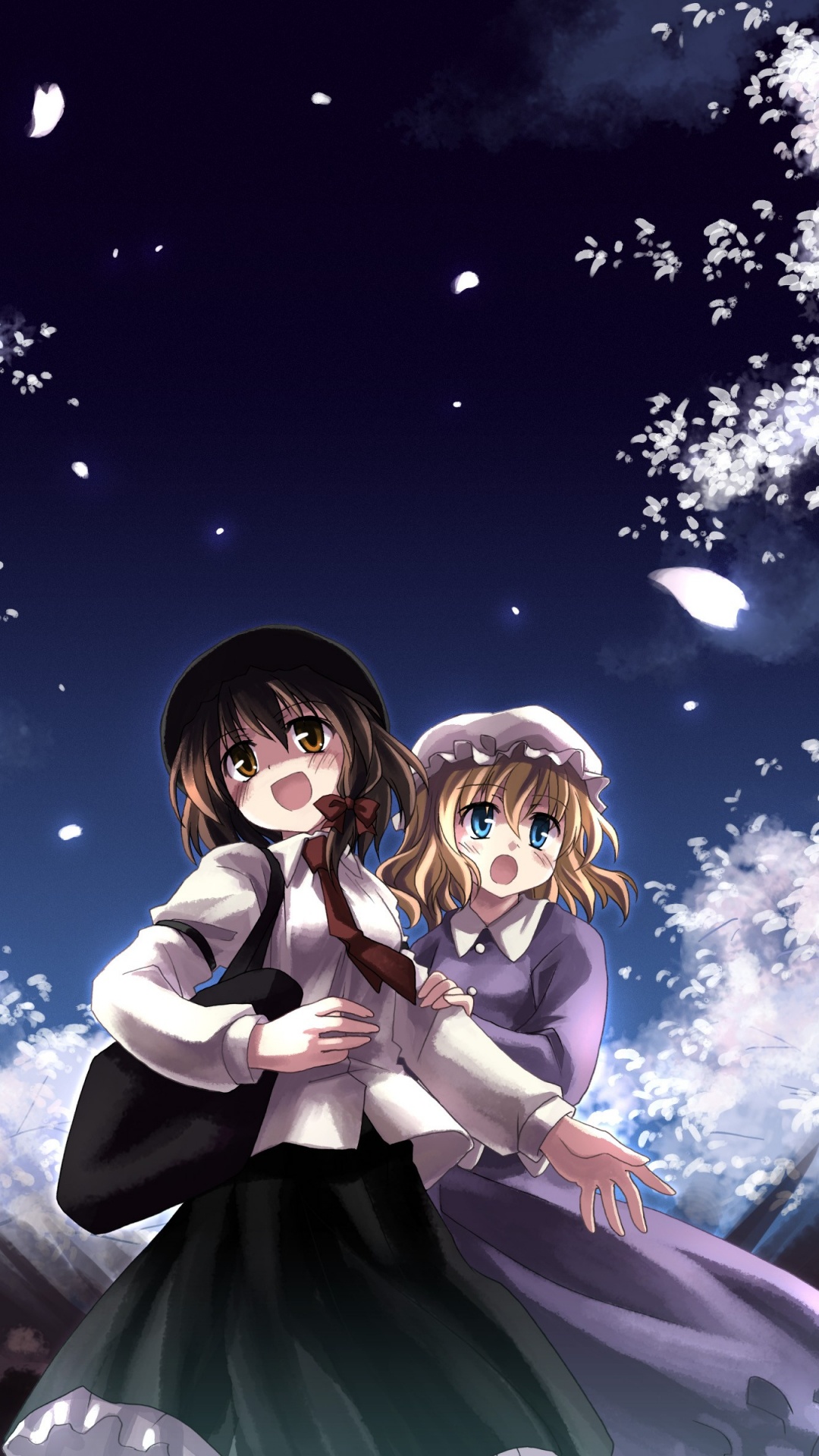 Mädchen im Weißen Kleid Anime-Charakter. Wallpaper in 1080x1920 Resolution