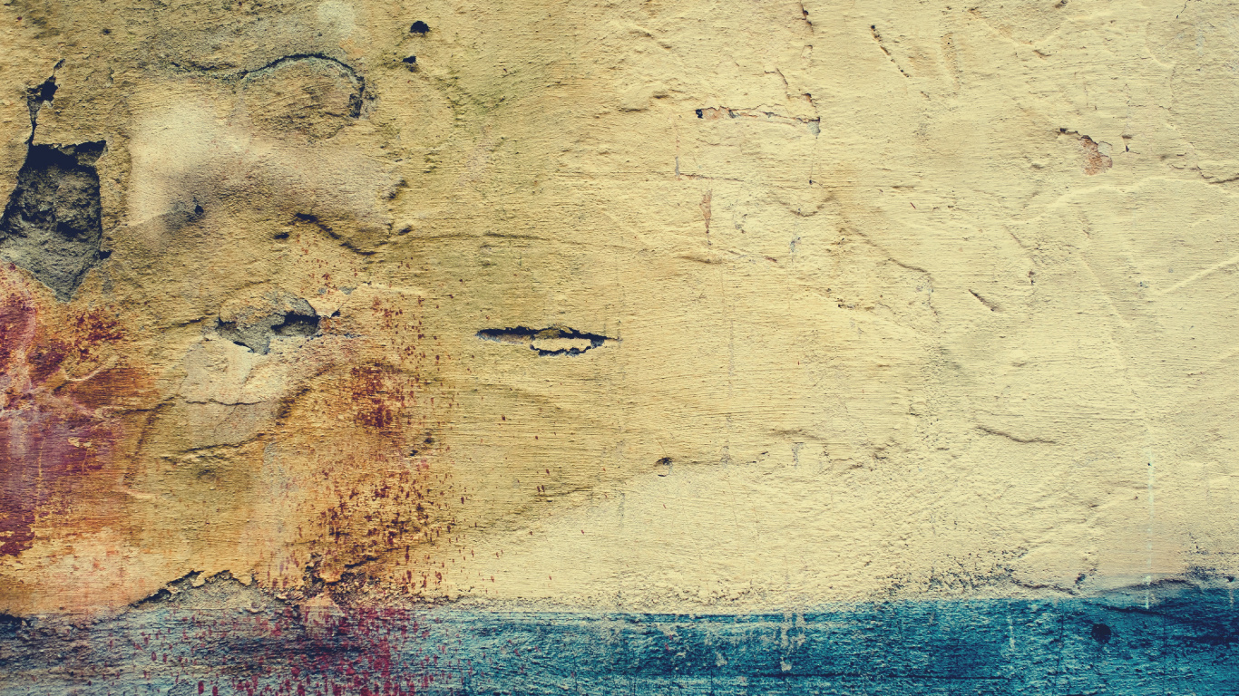 Brown Blue and Red Abstract Painting. Wallpaper in 1366x768 Resolution