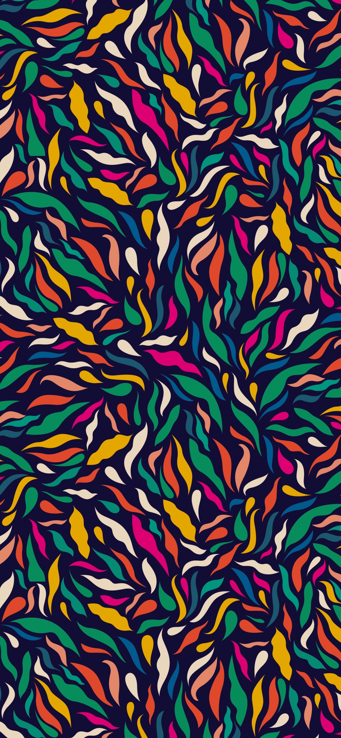 Patrón, Amarillo, Naranja, Rosa, Arte. Wallpaper in 1125x2436 Resolution