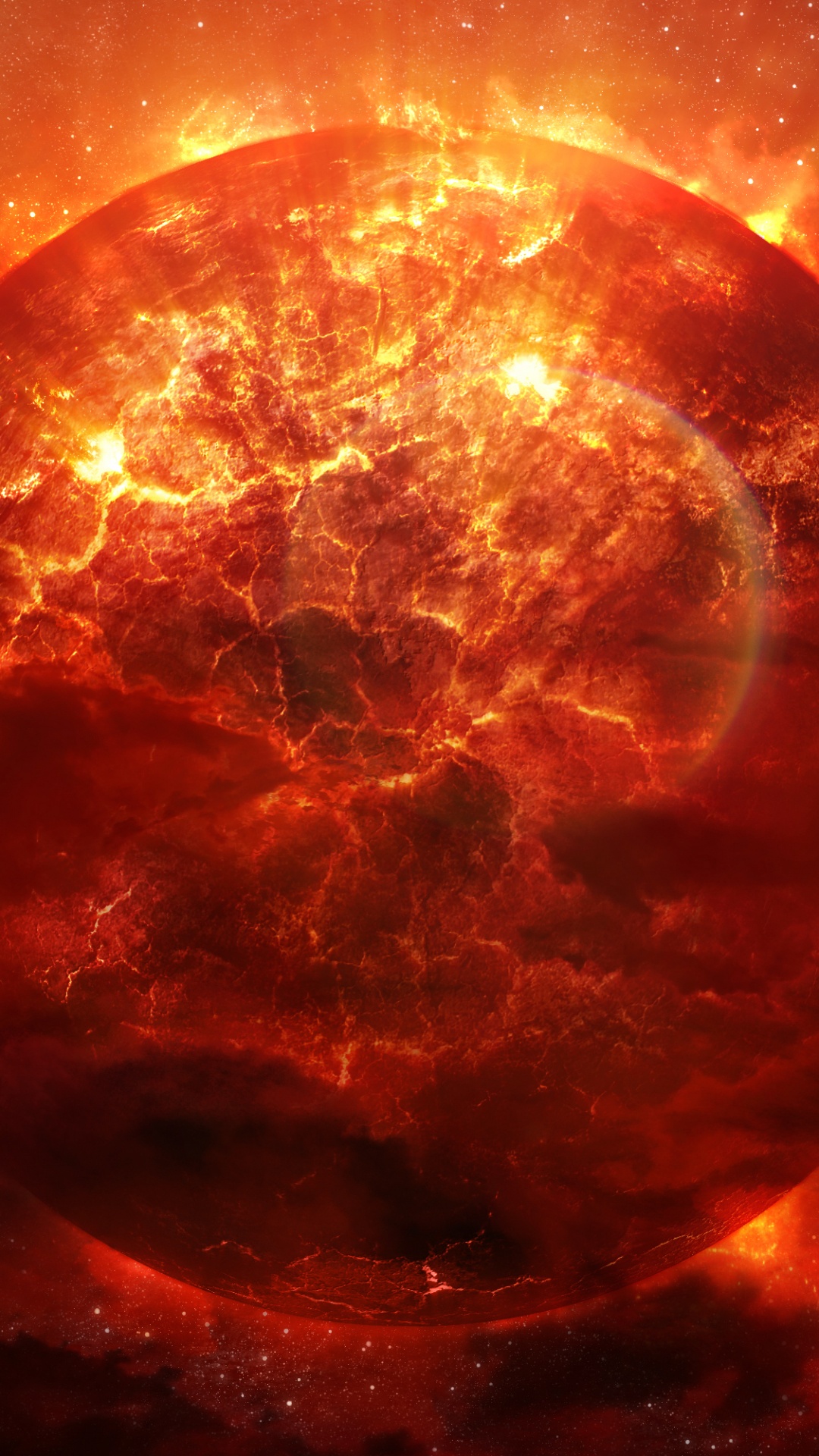 外层空间, 宇宙, 抽象艺术, 红色的, 爆炸 壁纸 1080x1920 允许