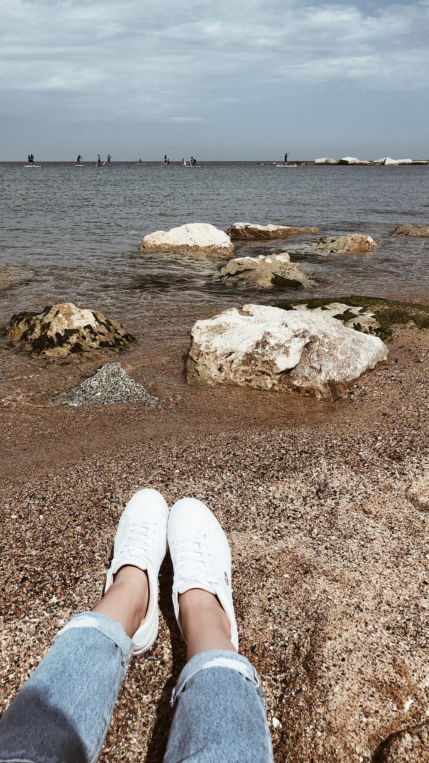 Sea, Beach, Tourism, Water, Human. Wallpaper in 1440x2560 Resolution