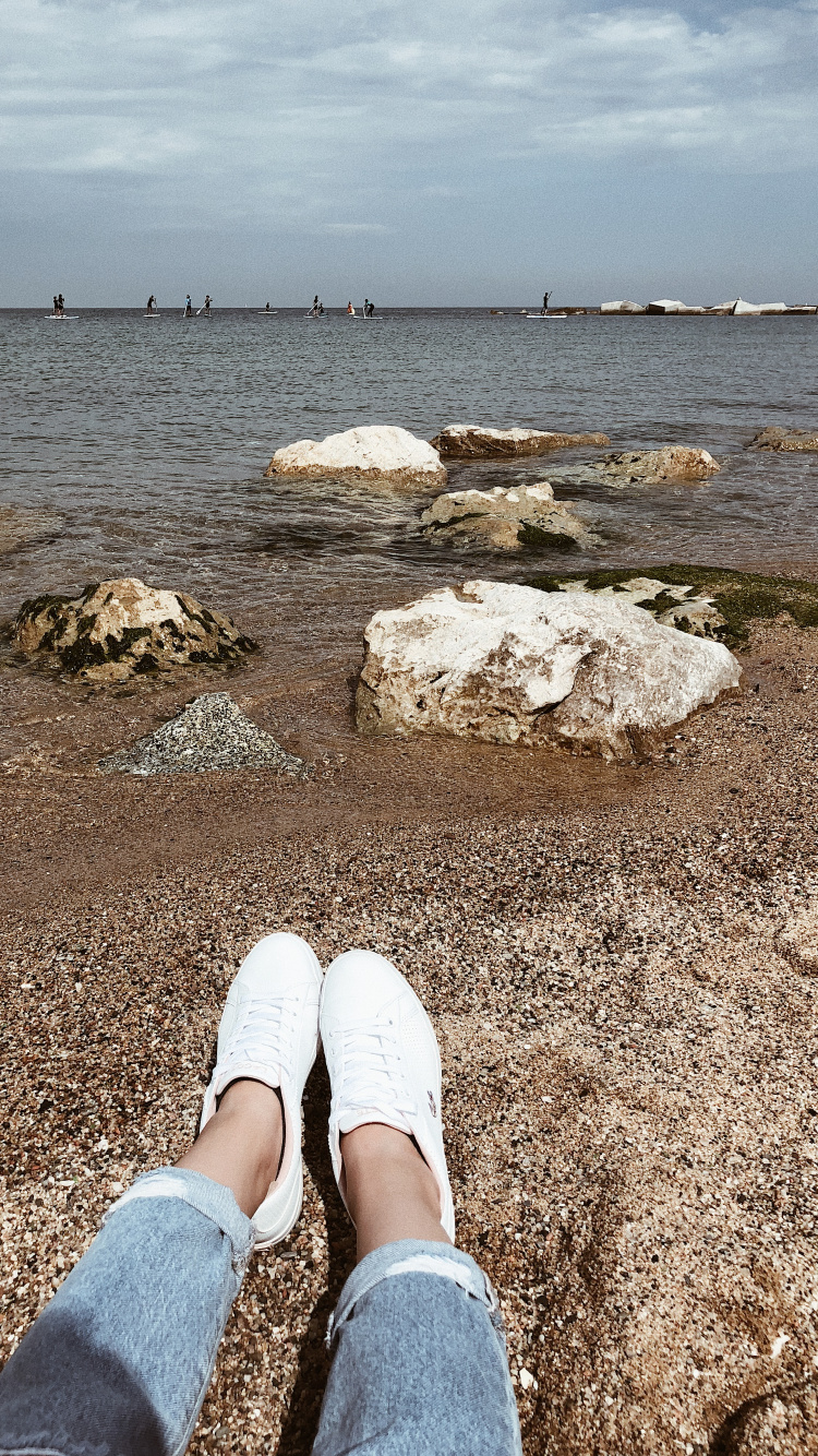 Sea, Beach, Tourism, Water, Human. Wallpaper in 750x1334 Resolution